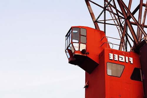 construction crane low angle photography of Figee crane controller the netherlands